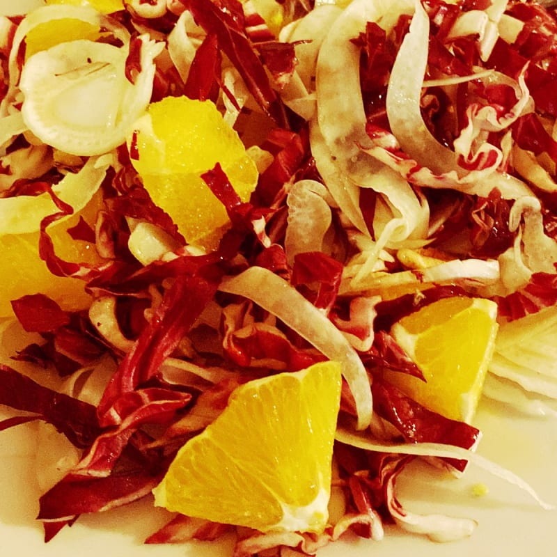 Insalata con arancia, noci , finocchio e radicchio - Autentico - Caffè della Consolazione, Todi