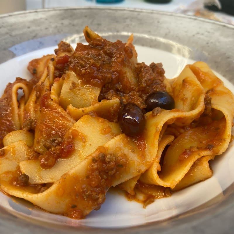 Pappardelle al ragù di cinghiale  - Ristorante Pizzeria Piccolo Mondo, Lucca