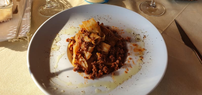 Pappardelle al cinghiale - Osteria Sotto Le Logge