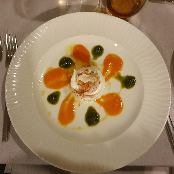 Millefoglie di gamberi e mozzarella - Le Petit, Naples