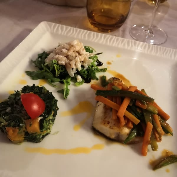 Branzino in doppia cottura con verdurine croccanti - Le Petit, Naples