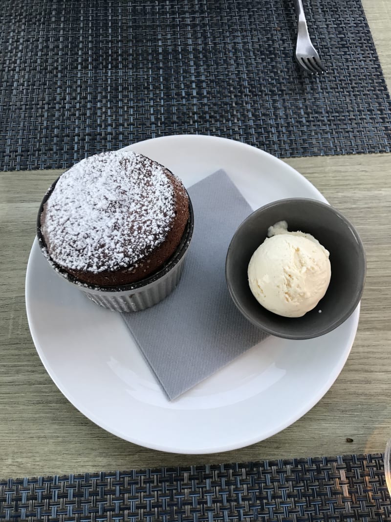 Soufflé au chocolat - 57° Grill, Lausanne