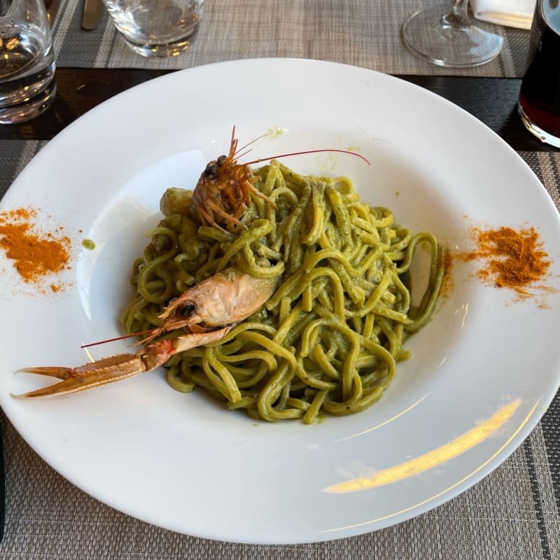 Tagliolini scampi e pesto  - L’Equipe, Milan