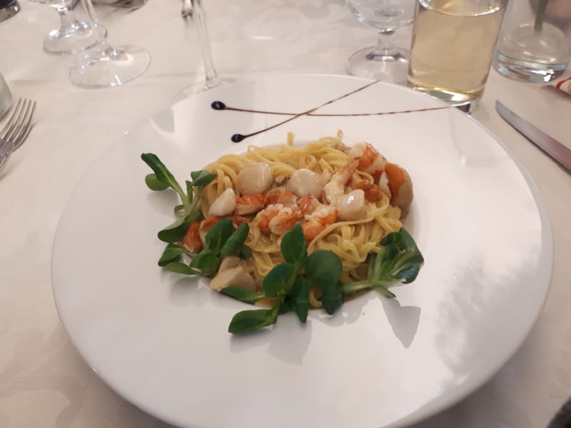 Spaghetti alla pescatora - Trattoria Locanda alla Rosa