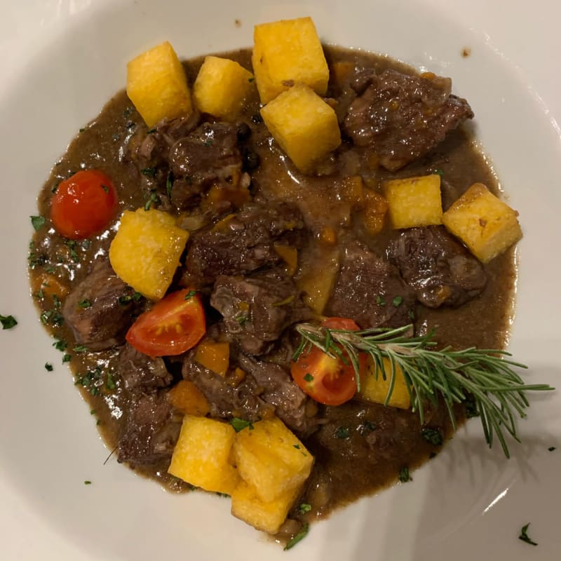 Peposo di cinghiale e polenta fritta - Modigliani, Prato