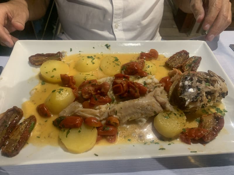 Red fish with tomatoes - Aquatica Restaurant, Alghero
