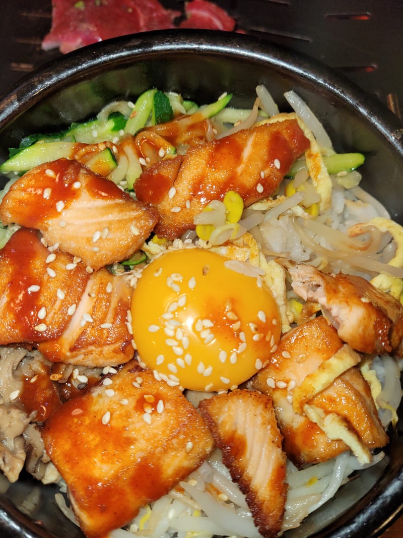 Saumon bimbimbap - Kimgogi, Paris