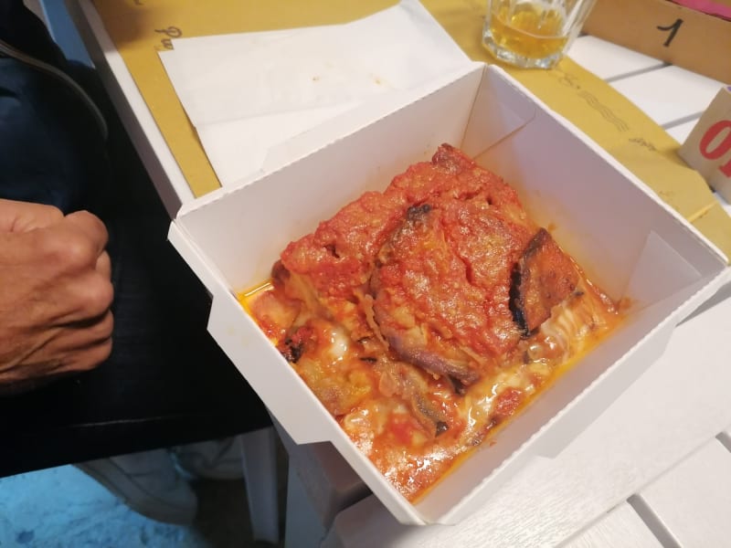 Parmigiana di nonna nella - mattonella - Parmigianeria, Trani