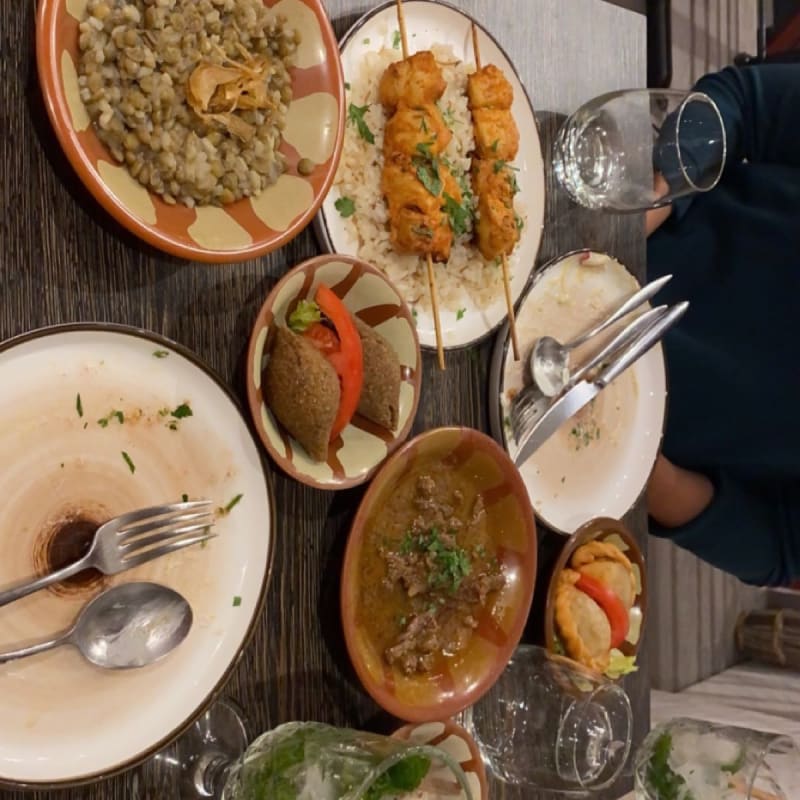 5 mezzes chaud + brochettes poulet/riz vermicelles  - La Maison du Liban Notre Dame (Le fils), Versailles