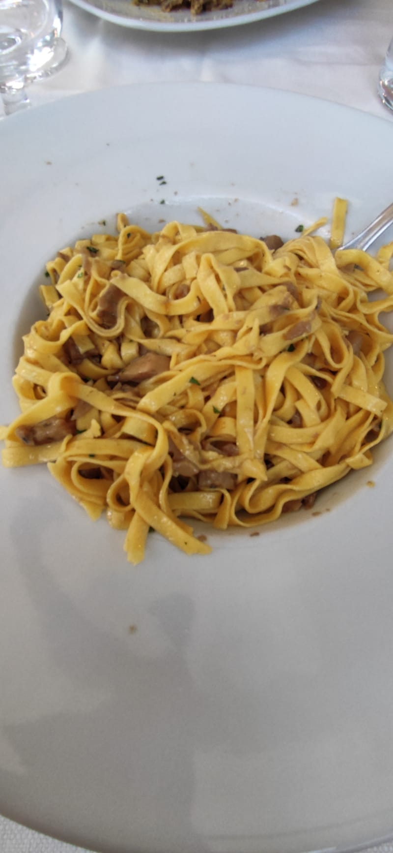 Tagliolini con Funghi Porcini - Nuovo Castello Ristorante