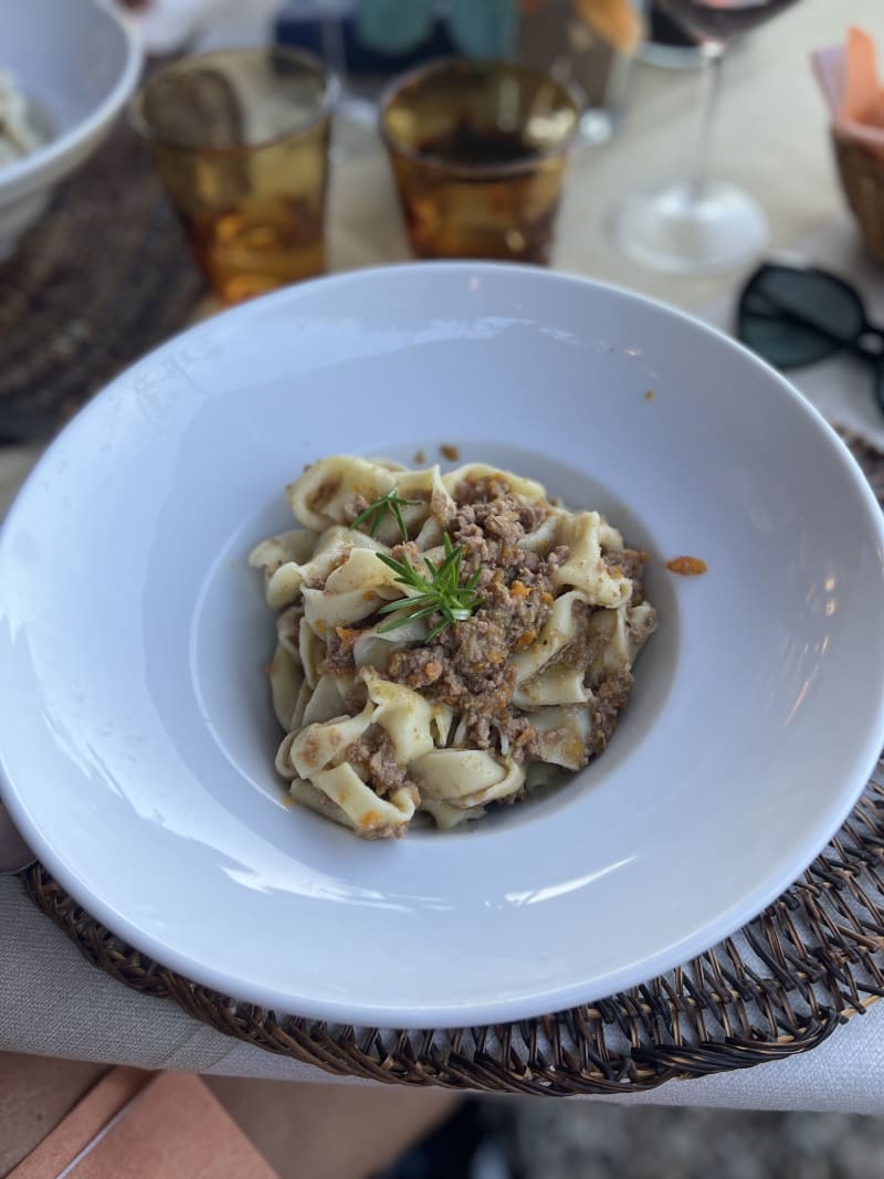 Pappardella fatta in casa con sugo di cinghiale - Osteria la Loggetta