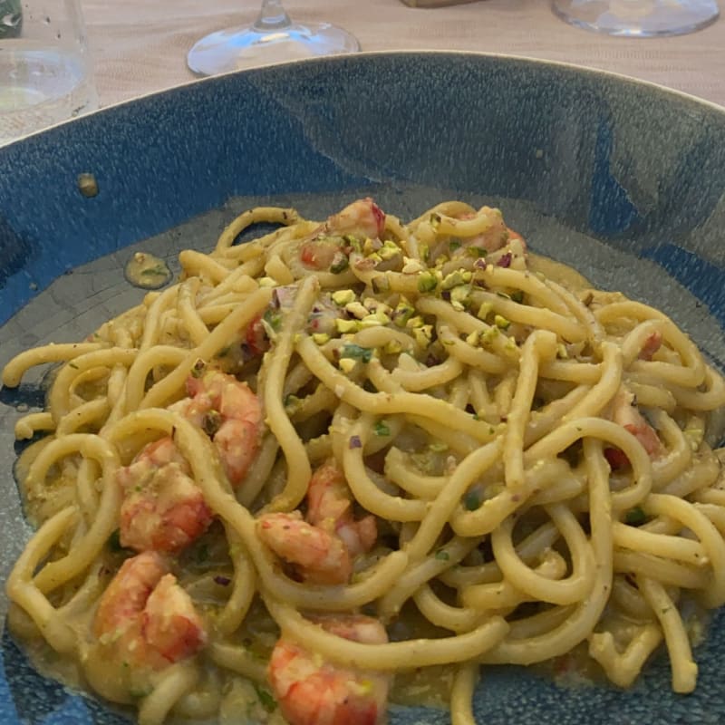 Pici al gambero rosso e pistacchio - Il Cavalluccio Marino, Santa Marinella