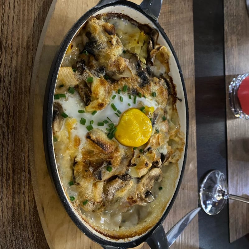 Rösti au reblochon, champignon, jambon et œuf  - Le Thomasien, Strasbourg