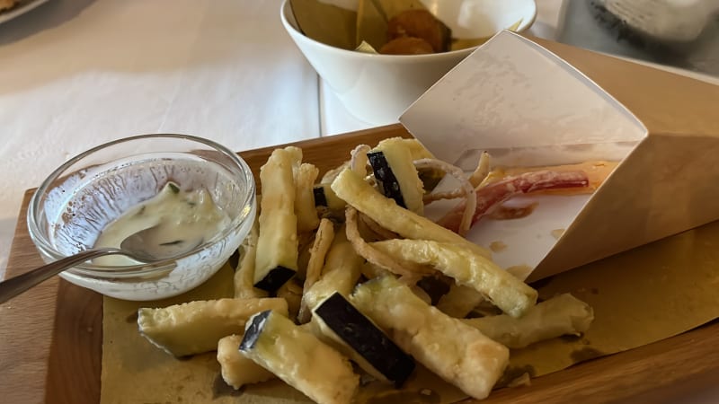 antipasto di verdure fritte - Il San Lorenzo osteria, Montecosaro