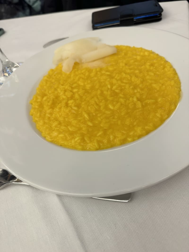 Risotto alla milanese - Al Cantinone Unione, Milan