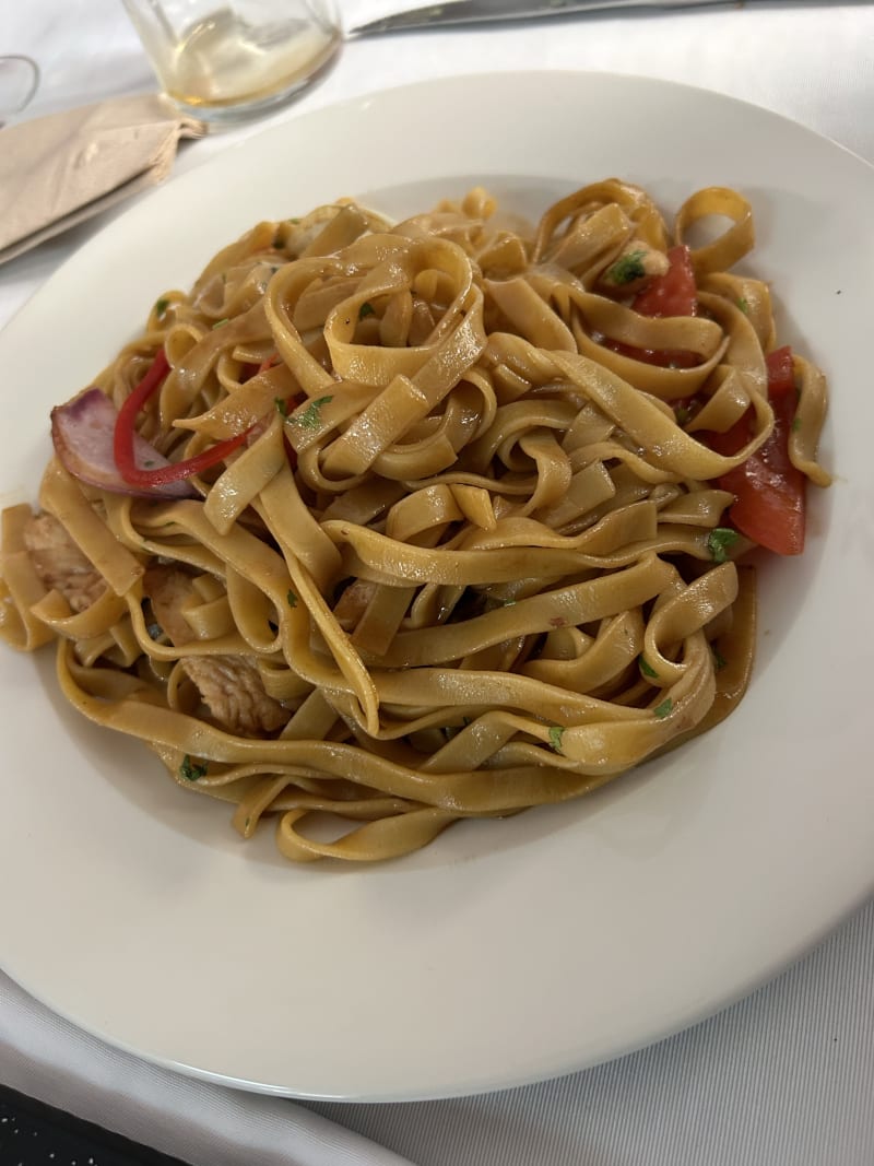 Fetuccini vegetariano - Clandestinos restobar, Barcelona