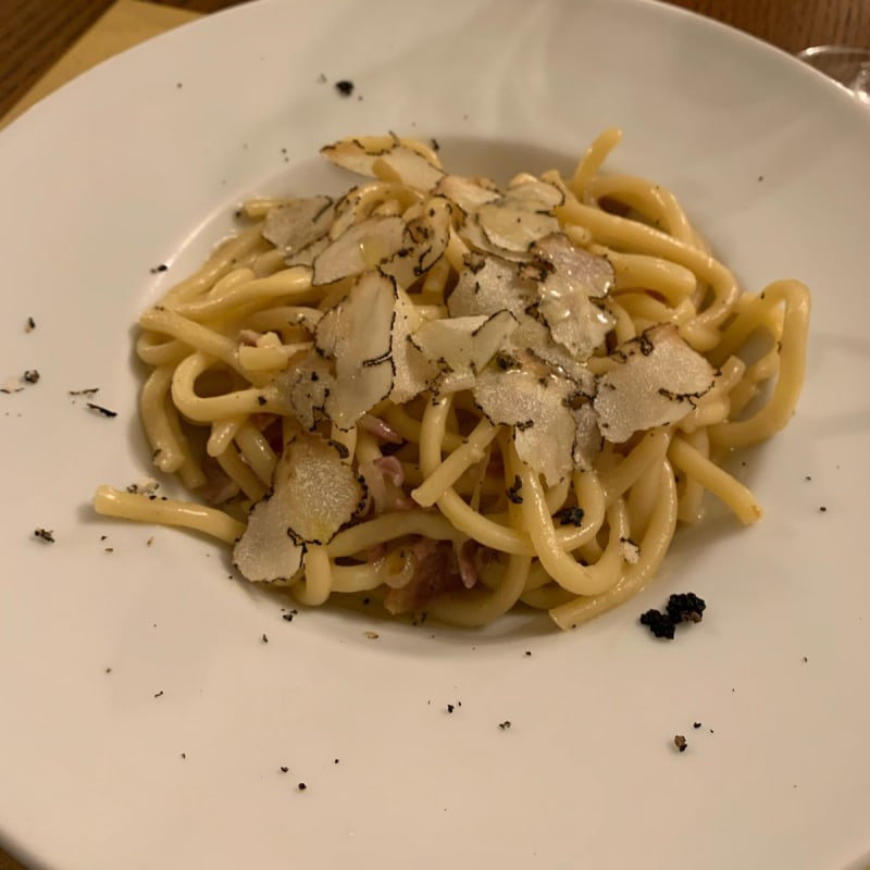 Pici tartufo e guanciale - Trattoria da i Coco Filippo, Florence