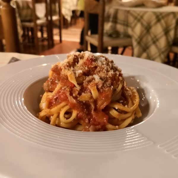 Strangozzi ragù di salsiccia e guanciale - Villa Elda, Assisi