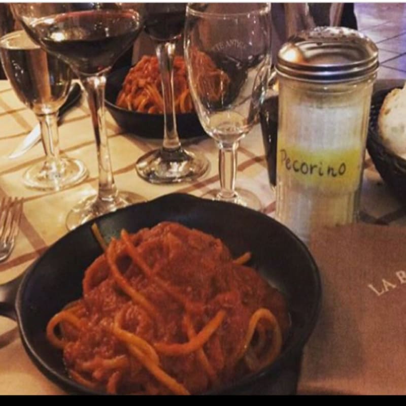 Bucatini all’amatriciana - La Botte Antica, Rome