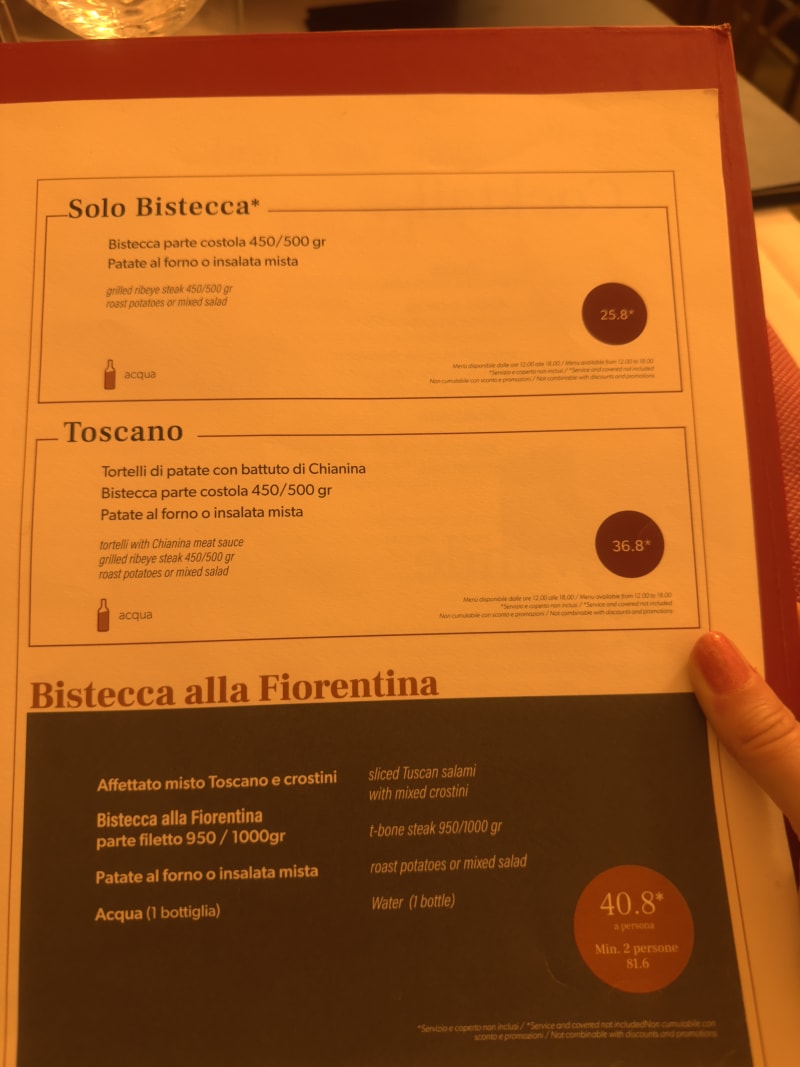 Trattoria dall'Oste BISTECCA, Florence