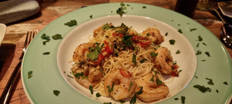 Pasta met scampi's - De Posthoorn, Eygelshoven