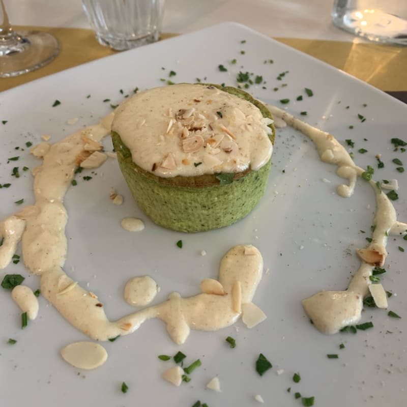 Tortino broccoli e crema al pecorino - La Barriera Trattoria