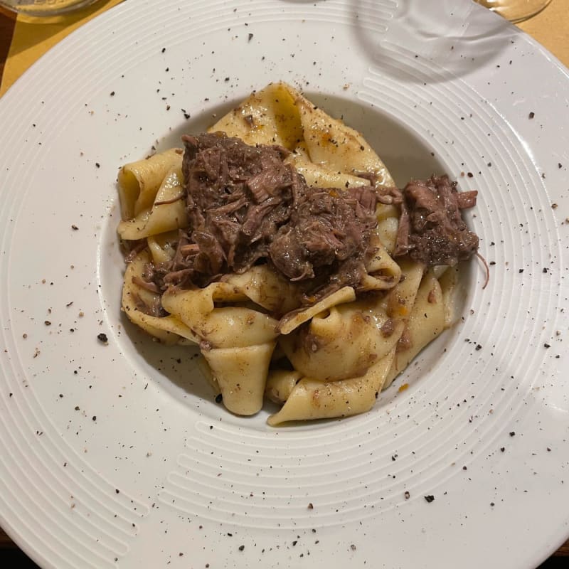 Pappardelle al cinghiale  - Trattoria Da Ginone, Florence