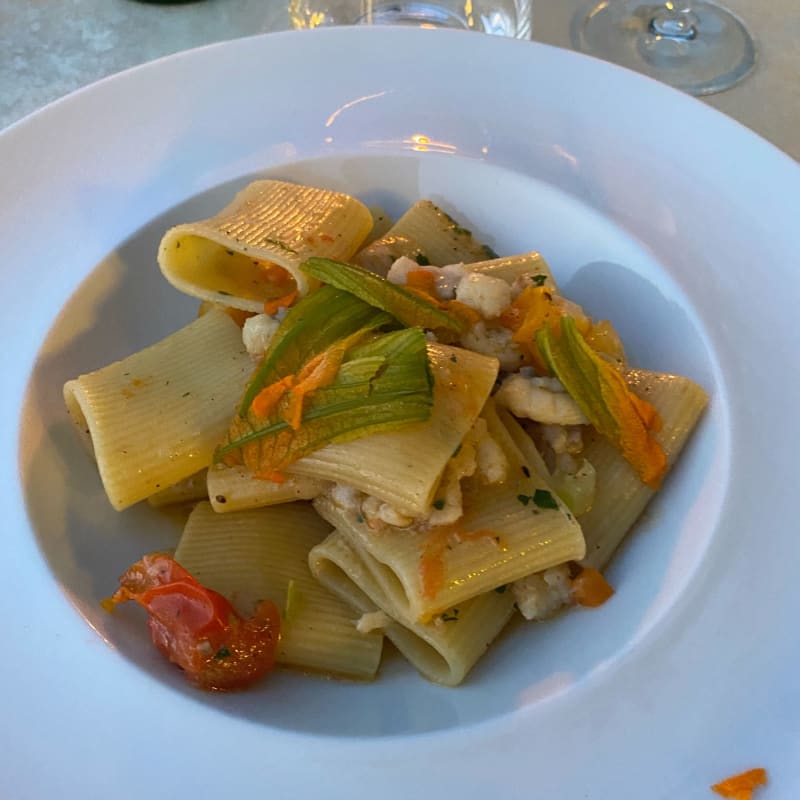 Paccheri con fiori di zucca - Essentia, Sirmione