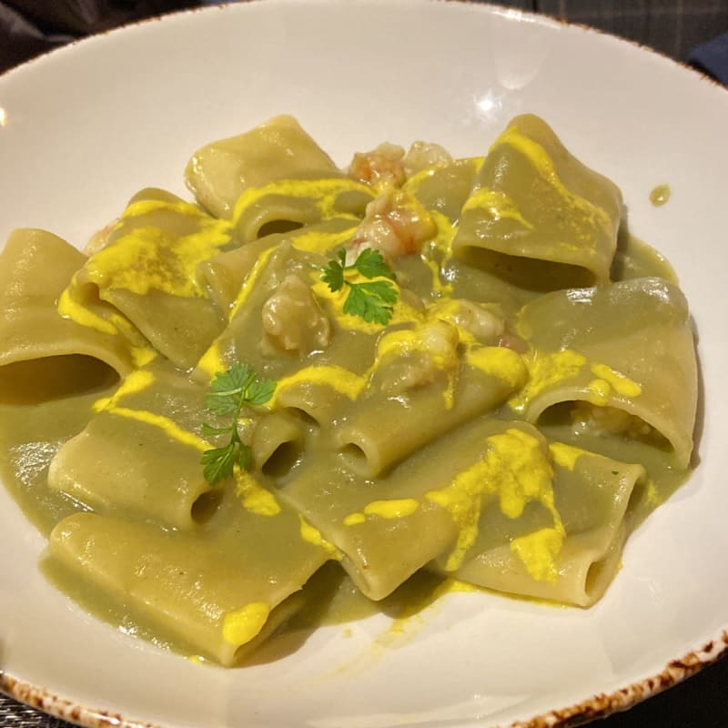 Paccheri gamberi e carciofi - Clotilde Bistrot, Milan