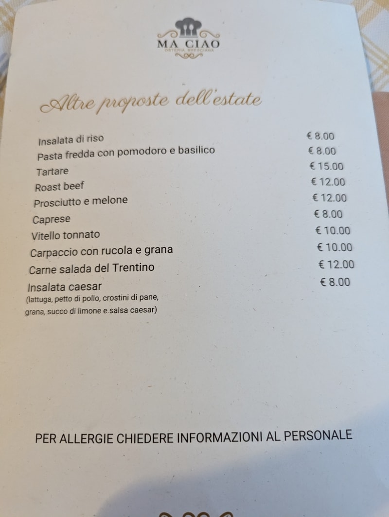 Osteria Bresciana Ma Ciao, Brescia