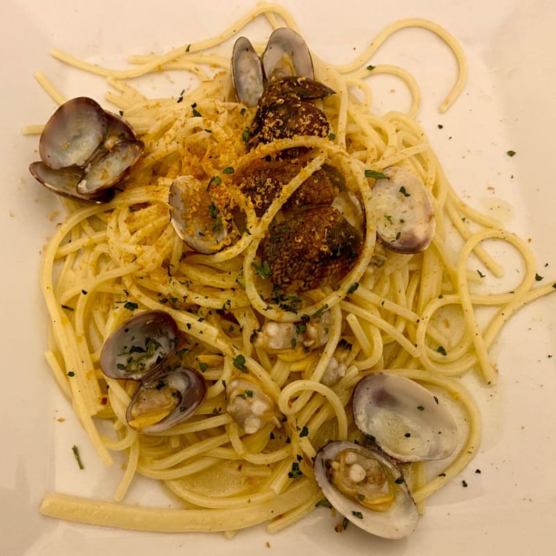 Spaghetti vongole e bottarga - Da Fabione, Milan