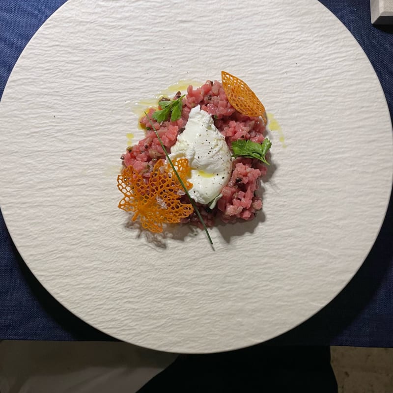 Antipasto ti tartare di carne  - Ristorante da Don Mimì della Masseria Trulli e Vigne, Martina Franca