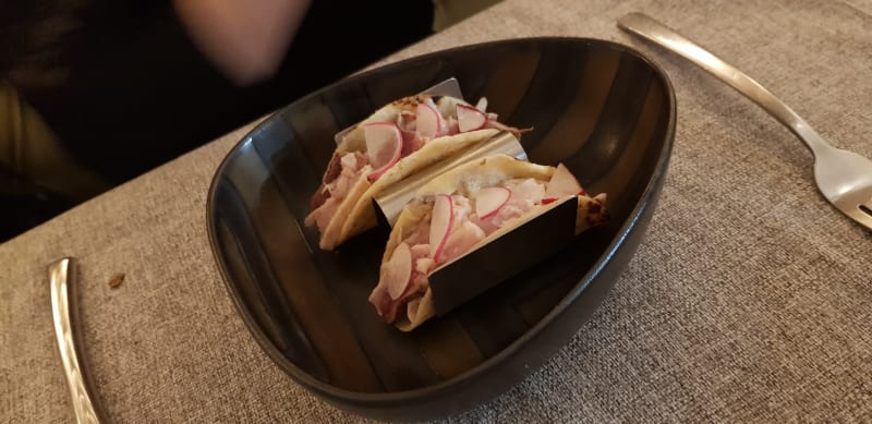 Tacos di ricciola - Porto Quadro, Rome