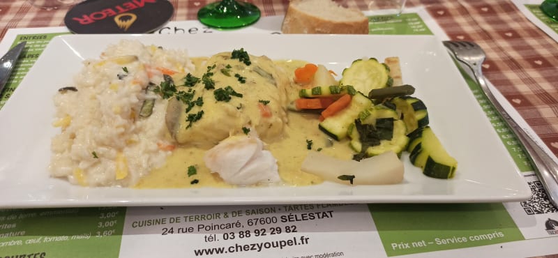 Poisson Avec Riz Coco.  - Chez Youpel, Sélestat