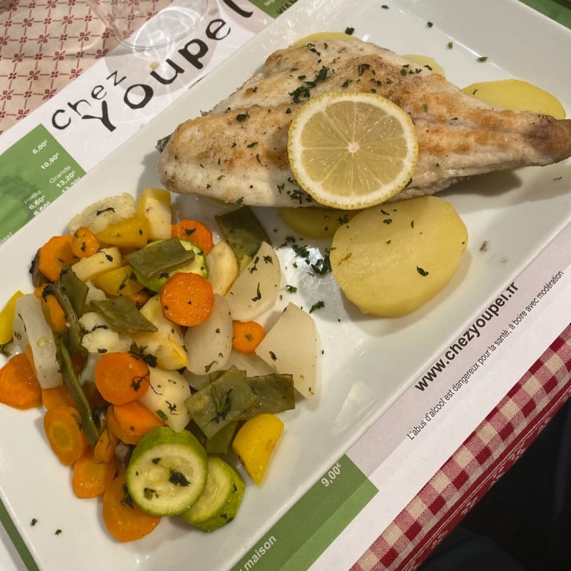 Filet de dorade avec légumes vapeur - Chez Youpel, Sélestat