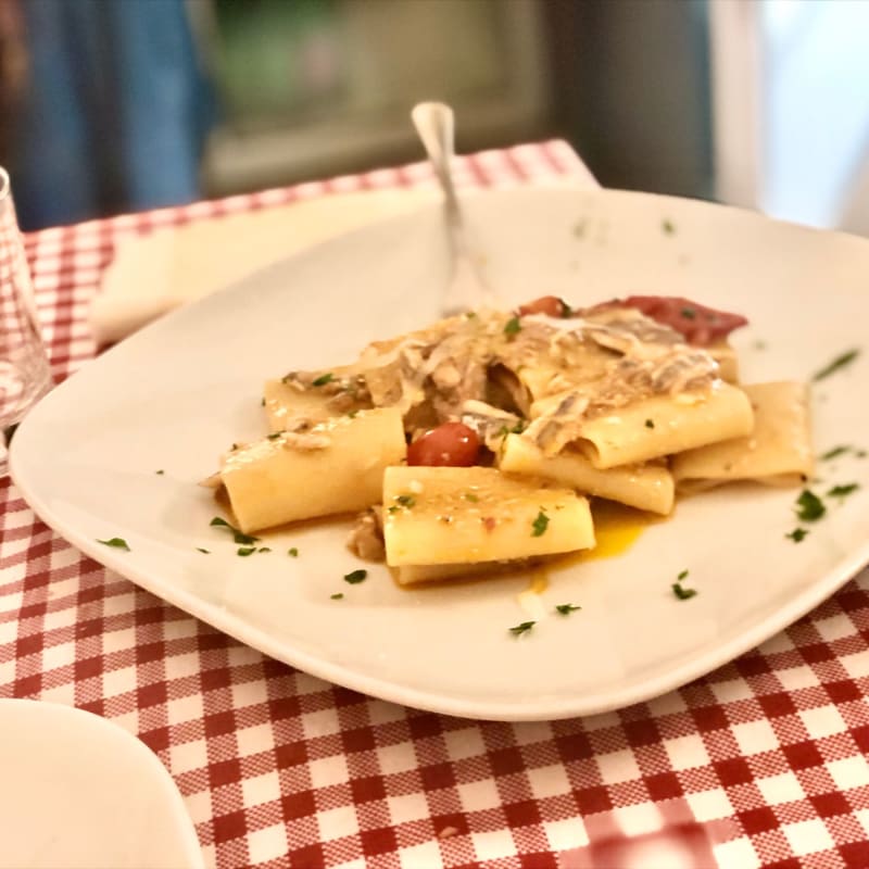 Pacchetti Gragnano con alici e pomodorini - Ristorante Da Vincenzo dal 1956