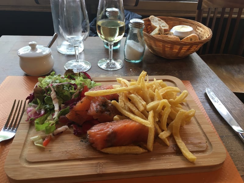 Salmon, Gravad lax - Le Bistrot Gourmand, Paris