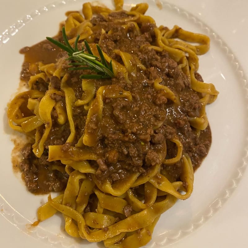 Tagliatelle con ragù di selvaggina  - Alfiero