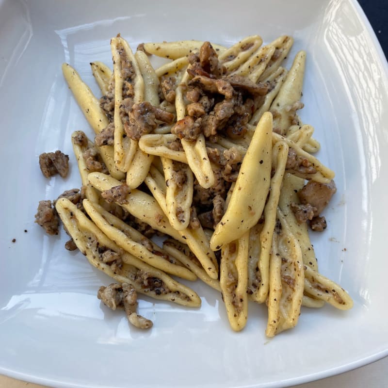 Corteccelle con funghi tartufo e salsiccia - Ristorante Vittoria, Castel Di Sangro