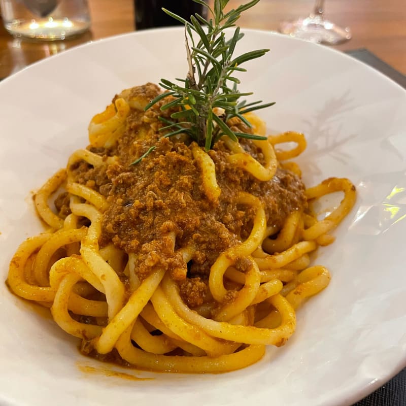 Pici al ragù di cinghiale - Villa Castiglione 