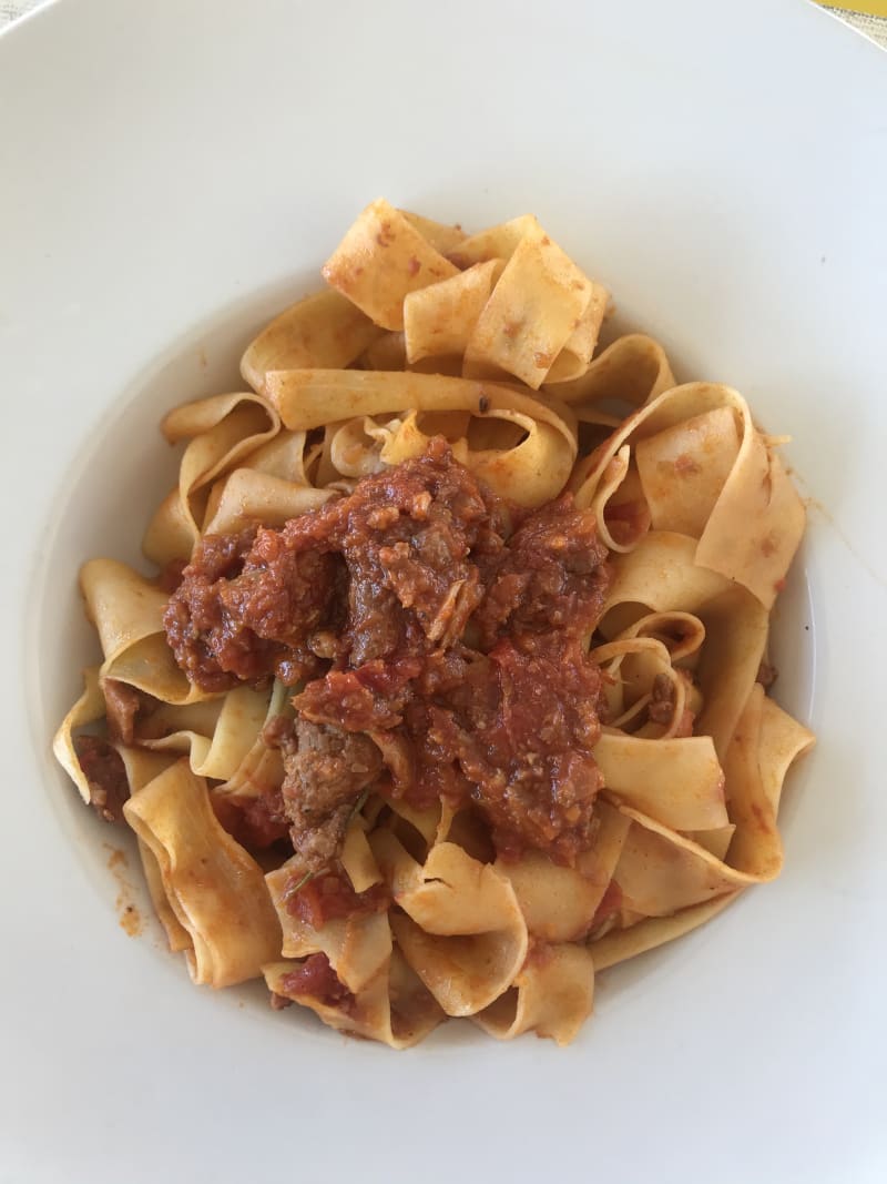 Pappardelle con ragú - Il Casaletto del Bambagioni, Perugia