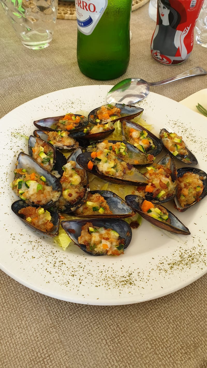 Cozze gratinate con verdurine - D&D Ristorante Friggitoria Gourmet