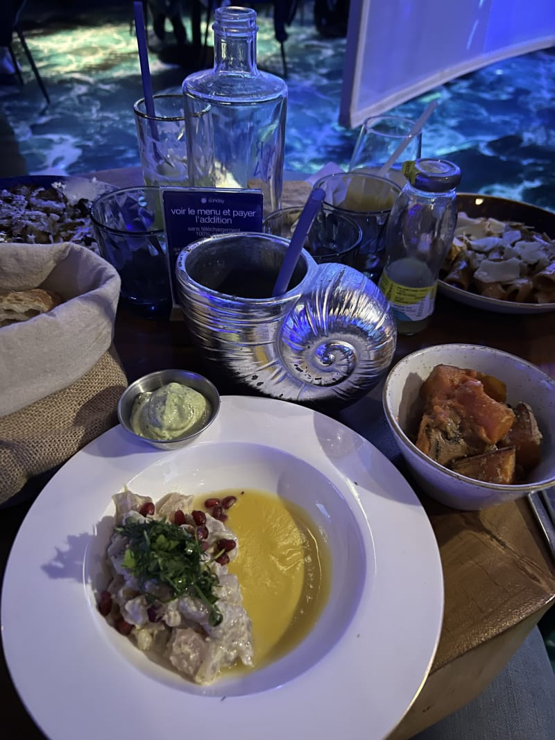 Restaurant Under The Sea Restaurant Ephemera à Paris Menu, avis