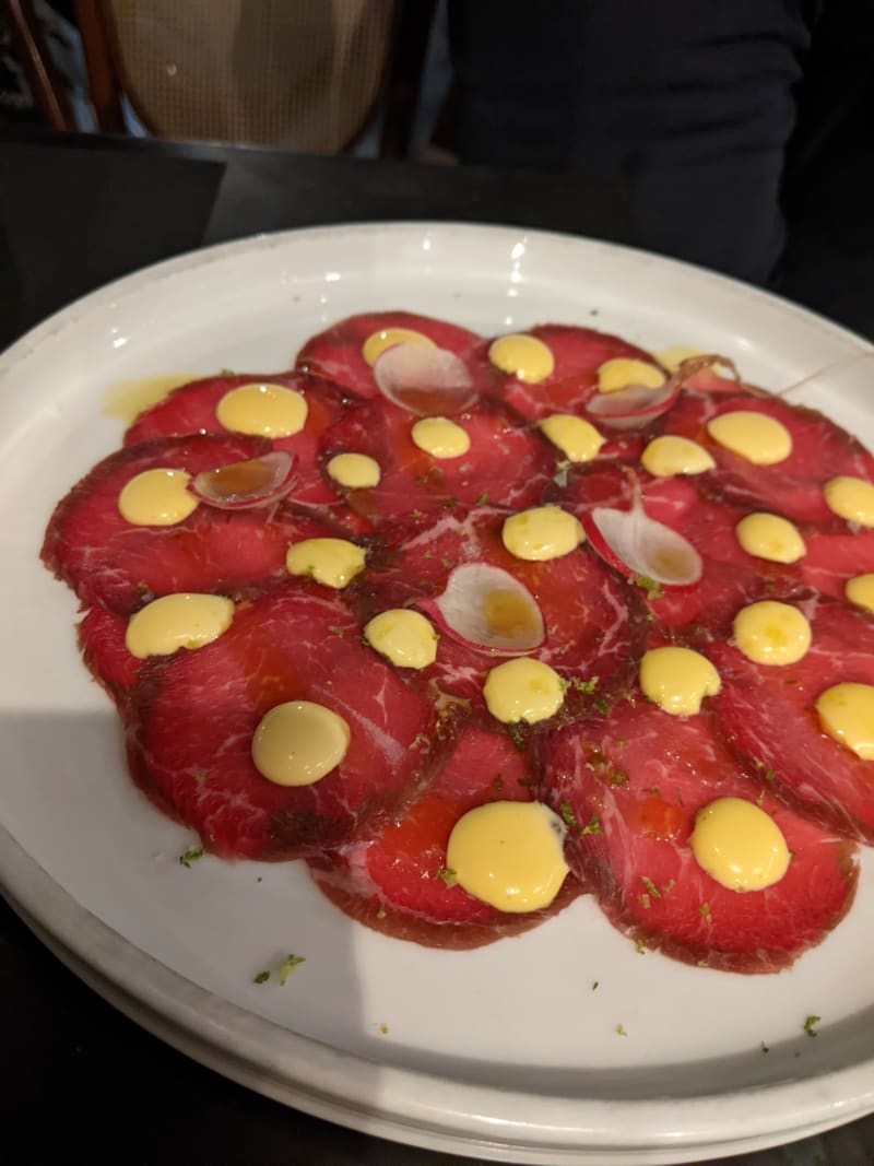 Carpaccio di manzo in salsa Cipriani - Circolo Vittorio, Rome