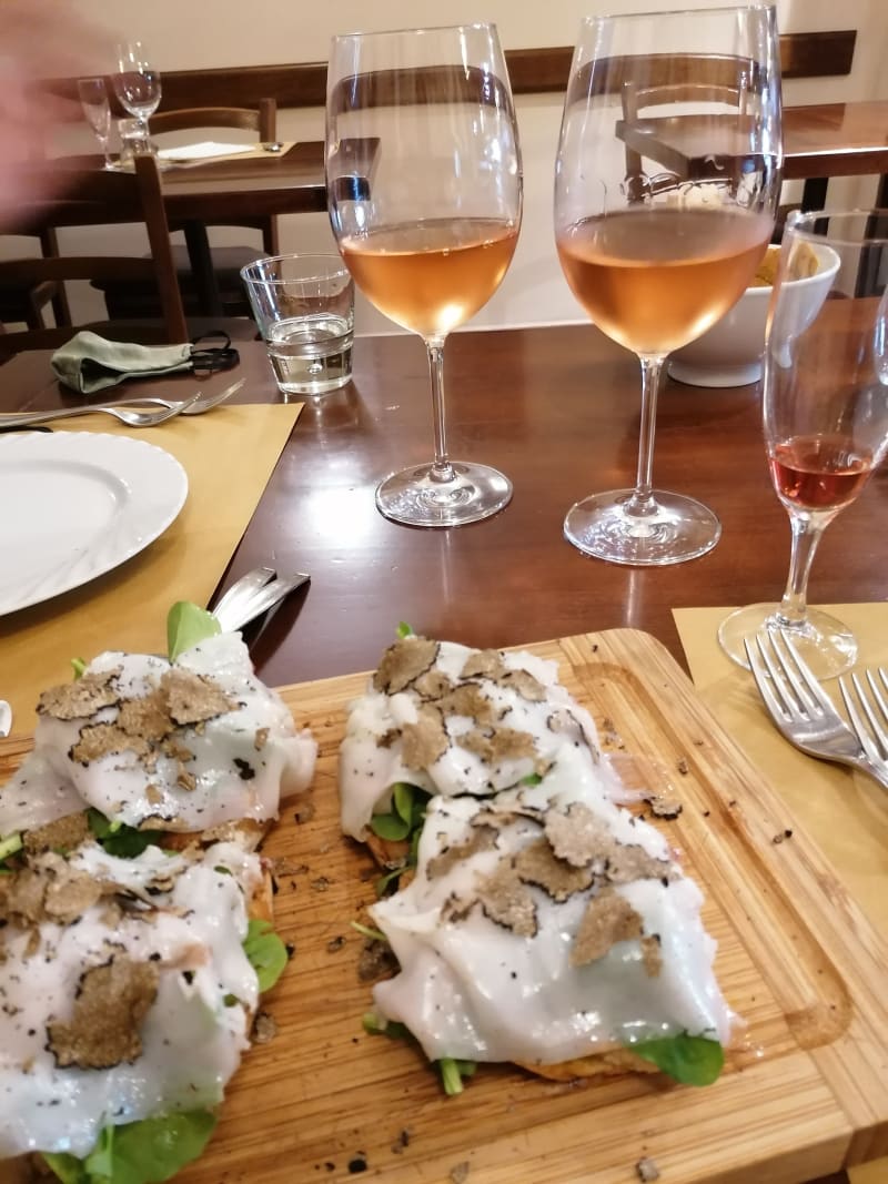 Crotone Con Lardo Di Colonnata, Rucola E Olio Al Tartufo  - Locanda Il Gallo