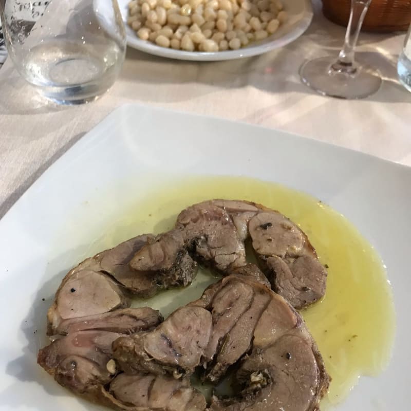 Rollè di agnello e fagioli all’olio - Trattoria Dino dal 1897, Scandicci