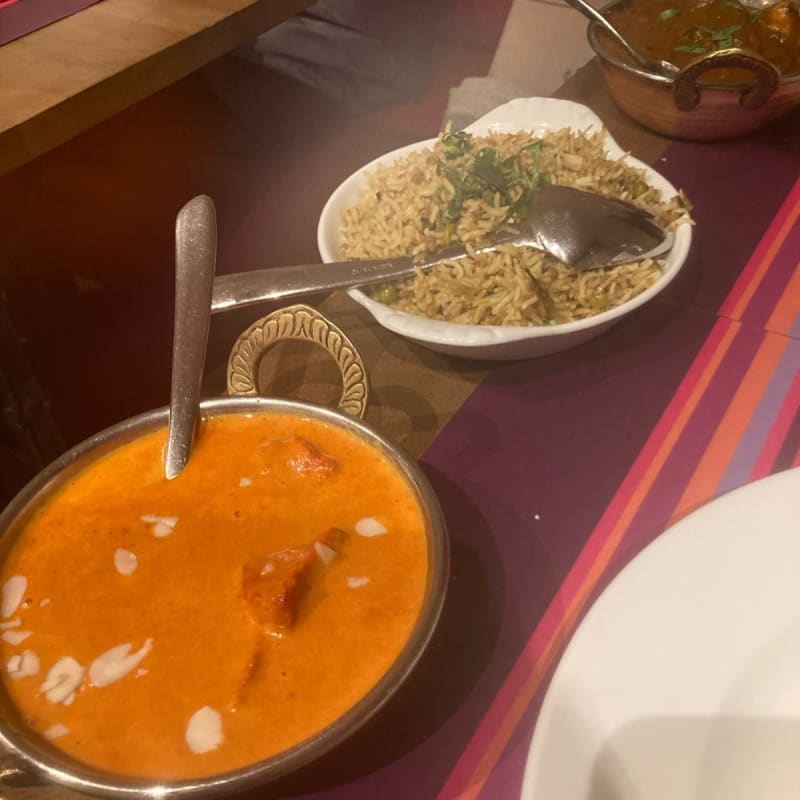 Butter poulet / Riz coriandre bœuf - Taj Mahal gare de Lyon, Paris