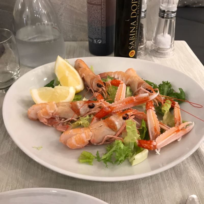 Crudo di Scampi - Il Grottino