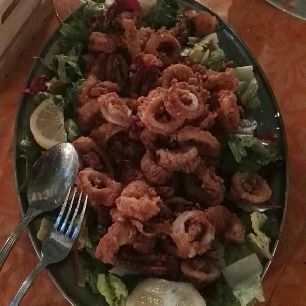 eccellenti calamari preparati e cotti al momento.Da provare assolutamente! - Trattoria Sicilia, Catania