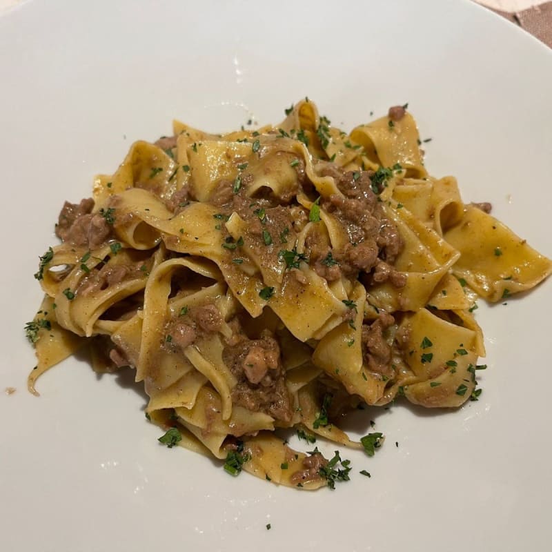 Pappardelle al ragù di cinghiale - La Ca Di Mat